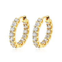 Moissanite Hoop Earrings