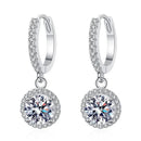 Delicate Halo Drop Earrings