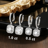 Floating Sparkle Earrings – Suspended Purity