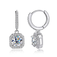 Floating Sparkle Earrings – Suspended Purity