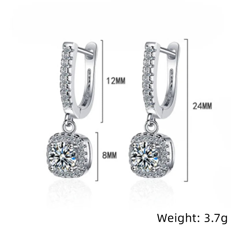 Suspended Halo Earrings – Weightless Sparkle
