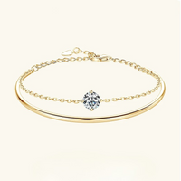Cuff Bracelet – Moissanite Sparkle