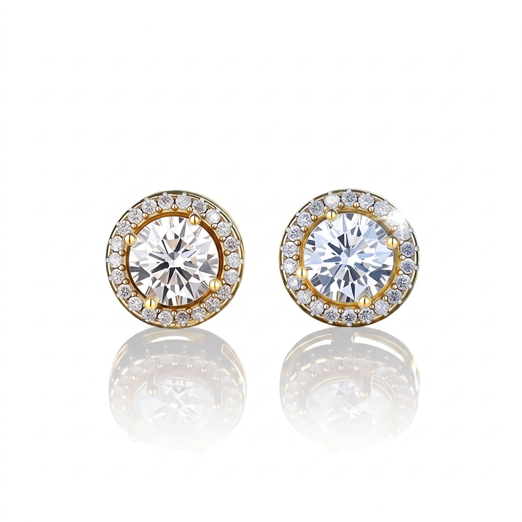 Crystal Radiance Stud Earrings