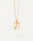 Gold-Finish A–Z Letter Pendant Necklace