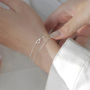 Delicate heart Whisper Bracelet